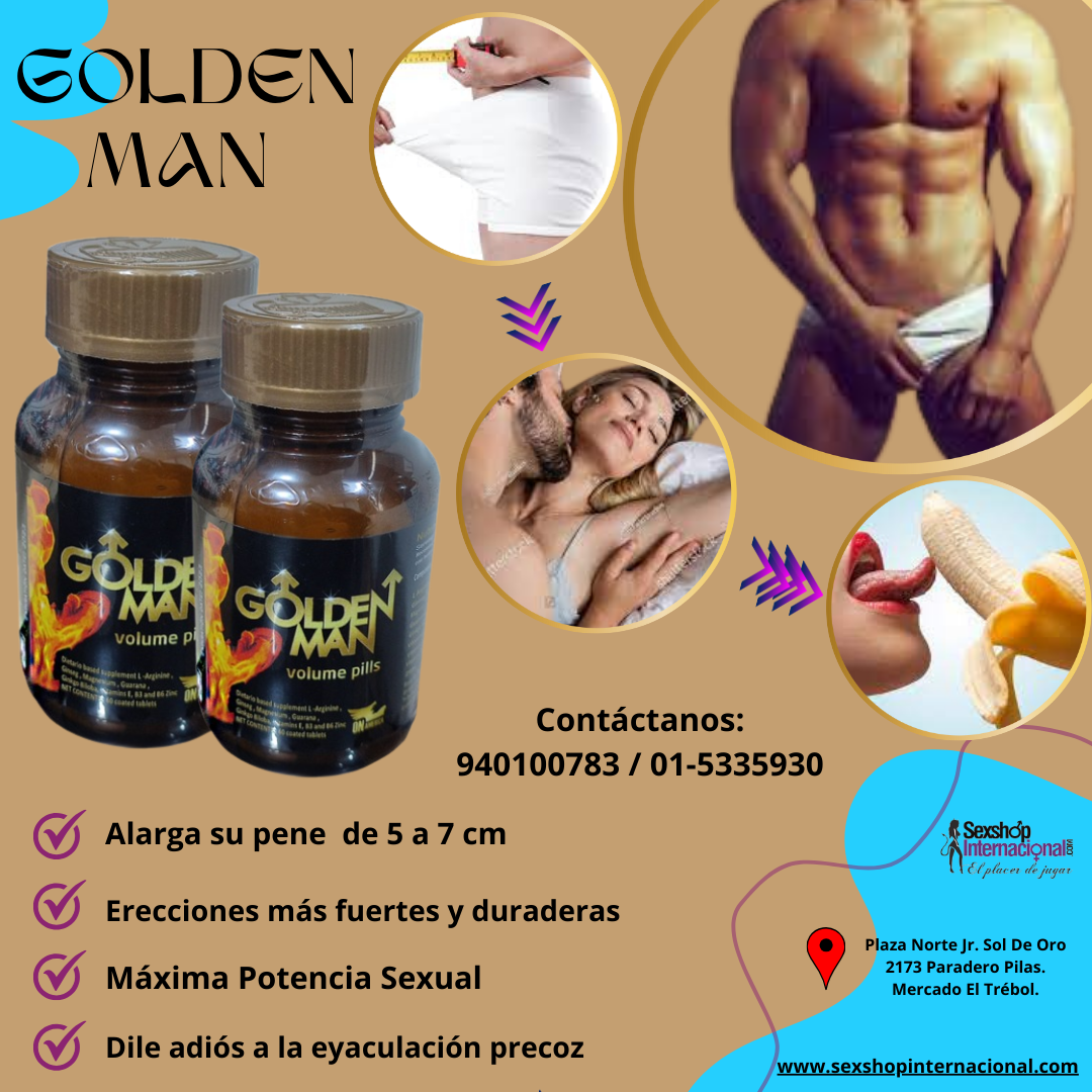 GOLDEN MAN POENCIADOR ALARGADOR DE MIEMBRO - SEXSHOP PLAZA NORTE.